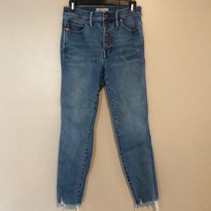 Madewell cropped Skinny Jean Size 28